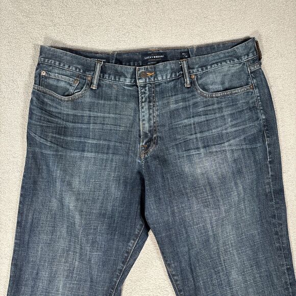 Lucky Brand Jeans Men’s Size 41x27 Blue Denim 361 Vintage Straight Whisker *READ - Picture 2 of 16